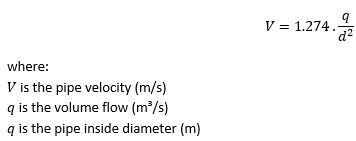 velocity pipe useful loss head