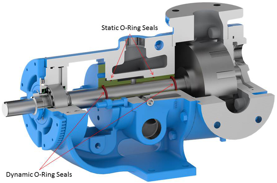 Viking o-ring seal cutaway