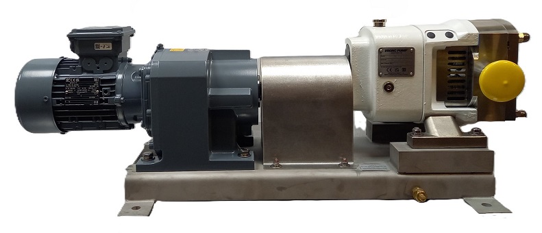 Rotary lobe hygienic pump for butter